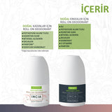 Incia Natural Roll-On Deodorant Duo Set for Men & Women 2x50ml