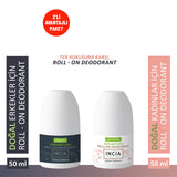 Incia Natural Roll-On Deodorant Duo Set for Men & Women 2x50ml
