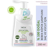 Incia Natural Baby Foam Shampoo for Cradle Cap 200ml