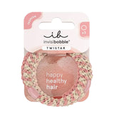 Invisibobble Twistar Blush Braids Hair Ties 3-Pack