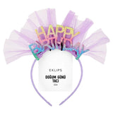Eklips Happy Birthday Crown Lilac Party Accessory 1 pc