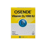 Osende Natural Vitamin D3 Drops: Olive Oil Based Cholecalciferol Supplement for Bone Health & Immune Support, 20ml