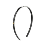 Balmain Cellulose Acetate Slim Black Headband Hair Accessory