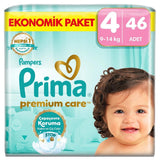 Prima Premium Care Size 4 Diapers Maxi Jumbo Pack 46 Count