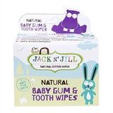 Jack N Jill Natural Baby Gum & Tooth Wipes for Oral Hygiene 25 Count