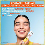 Garnier Daily Face Moisturizer with SPF50+ - Brightening Vitamin C Face Cream for Sensitive Skin