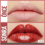 Maybelline Lifter Gloss: Hyaluronic Acid Moisturizing Lip Gloss - Rust 016 | Non-Sticky, Plumping Hydration for Fuller, Lifted Lips
