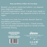 Derby Lady Platinum 3 Triple Blade Razors 4 Count