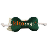 Kito Bone Plush Dog Toy Soft Interactive Play Companion