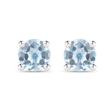 2.07 Carat Genuine Blue Topaz .925 Sterling Silver Earrings
