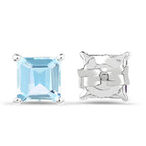 2.50 Carat Genuine Blue Topaz .925 Sterling Silver Earrings