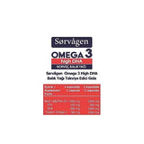 Sorvagen Omega-3 Dietary Supplement - High DHA Norwegian Fish Oil Softgel Capsules for Heart Health
