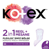 Kotex 2in1 Period and Bladder Daily Liners 22 Count