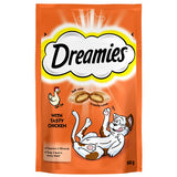 Dreamies Healthy Cat Treats - Low Calorie, Natural Ingredients, Crunchy Outside, Soft Inside - 60g