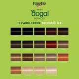 Palette Natural Hair Dye - Permanent Hair Color with Natural Ingredients - 8-77 Tarçın Bakır