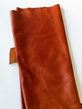 Whiskey Distressed Natural Grain Deer Tanned Cowhide – Full Grain, Saddle-Tanned Style, Wax Finish, 1.1–1.3 mm (3 oz), ~20 Sq Ft