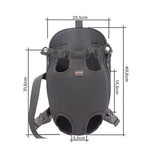 Lepus Space Front Pet Carrier Breathable Mesh Black Medium