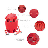 Lepus Space Dog Carrier Front Pack Breathable Mesh Red Small