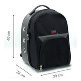 Lepus Astronaut Pet Carrier Bag Breathable Mesh Black