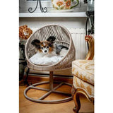 Lepus Galaxi Rattan Pet Bed for Cats and Small Dogs 60x47x53 cm