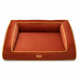 Lepus Sofa Pet Bed Durable Canvas Sofa Bed Tile Red 54x77 cm