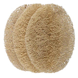 Lionesse Natural Loofah Exfoliating Face Discs 3-Pack