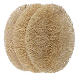 Lionesse Natural Loofah Exfoliating Face Discs 3-Pack