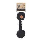M-Pets Coto Duo Ball Braided Cotton Dog Toy Black 28 cm