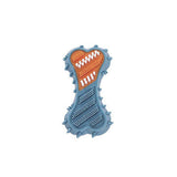 M-Pets Dental Squeaky Bone Blue Dog Toy with Brush Texture 14.2cm