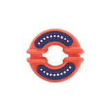 M-Pets Dental Squeaky Ring Dog Toy with Textured Surface 4.2in