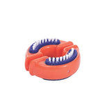 M-Pets Dental Squeaky Ring Dog Toy with Textured Surface 4.2in
