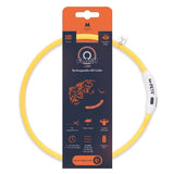 M-Pets Flash LED Dog Collar High Visibility Orange 65 cm