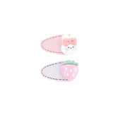 M-Pets Glam Strawberry Pet Hair Clip Pink Accessory 4x2 cm