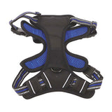 M-Pets Hiking Reflective Dog Harness Blue Small 35-60cm