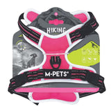 M-Pets Hiking Reflective Soft Dog Harness Pink Large