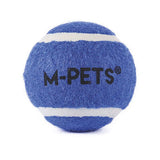 M-Pets Hop Tennis Ball Blue Durable Dog Toy 3-Pack 6.4 cm
