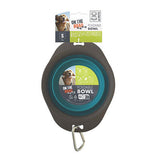 M-Pets Foldable Silicone Pet Travel Bowl for Food & Water Blue 420ml