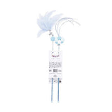 M-Pets Mooncat Interactive Wand Toy Blue Feather 2-Pack 40cm