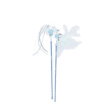 M-Pets Mooncat Interactive Wand Toy Blue Feather 2-Pack 40cm