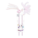 M-Pets Mooncat Interactive Feather Wand Set Pink 2-Pack 40cm