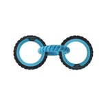M-Pets Ring King Triple Dog Toy Interactive Blue & Black 28cm