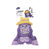 M-Pets Savage Gorilla Plush Dog Toy Durable Squeaker 22x20 cm