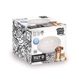 M-Pets Urban Style Ceramic Tilted Cat Bowl Black & White 250 ml