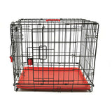 M-Pets Voyager 2-Door Dog Crate Secure Lock Red Large 91cm