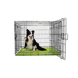 M-Pets Voyager 2-Door Dog Crate Secure Lock Large Green 91cm