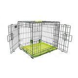 M-Pets Voyager 2-Door Dog Crate Secure Lock Green 30x19x21in