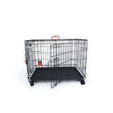 M-Pets Voyager 2-Door Rolling Dog Crate Medium Black 76x48x53cm