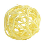 M-Pets Rattan Ball Cat Toy with Bell for Active Play 4cm