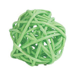 M-Pets Rattan Ball Cat Toy with Bell for Active Play 4cm