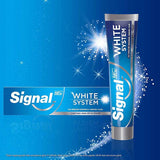 Signal White Now: 3X Whitening Toothpaste - Extra Fresh & Gold - Stain Removal, Fluoride Protection - Fresh Breath, Confident Smile